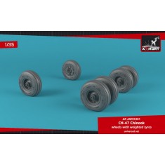 1/35 CH-47 Chinook Wheels w/Weighted Tyres