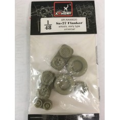 1/48 Sukhoj Su-27 Flanker Wheels (Early)