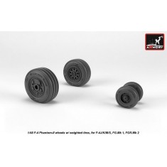 1/48 F-4 Phantom-II Wheels w/Weighted Tyres (late)