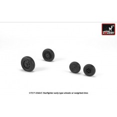 1/72 F-104A/C Starfighter Early Wheels w/Optional Nose Weighted Wheels 