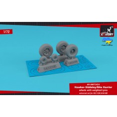 1/72 H.S. Harrier GR.7/GR.9/AV-8B Wheels w/Weighted Tyres
