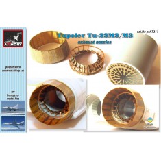 1/72 Tupolev Tu-22M2/M3 Exhaust Nozzles for Trumpeter kits