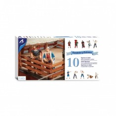 1/65 Metal Figures for Santa Maria Caravel Ship Models (10 figures)