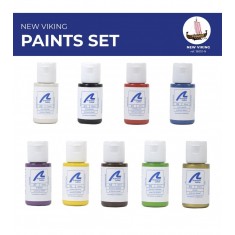 Acrylic Paint Set for Ship Model #19001 Viking Drakkar (20ml x 9)