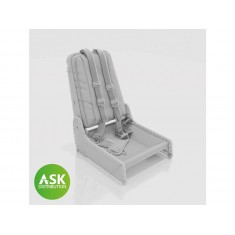 1/32 Messerschmitt P.1101 Seat (Me 262 type) with Seatbelts for Das Werk kit