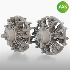 1/48 B-25 Mitchell Engines Wright R-2600 (2pcs) for HK Model