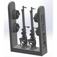 1/72 Lewis Mk.III 3D-printed Machine Guns (2pcs)
