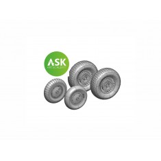 1/72 Me 262 Wheels Set (3D Print) For Arma Hobby kit