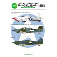 Decal For 1/32 Hawker Hurricane Mk.Iib / Mk.X Part 6 - Us Eagles
