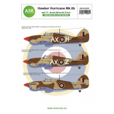 Decal for 1/32 Hawker Hurricane Mk.IIB part 11 - South African Air Force
