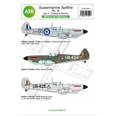 Decal for 1/48 Supermarine Spitfire Mk.Ixc, IXe p1 - Greece, Barma [Limited Edition]