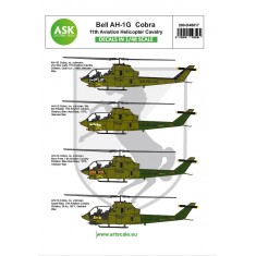 Decals for 1/48 Bell AH-1G Cobra 11th Aviation Helicopter Cavalery part 3