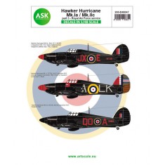 Decal for 1/48 Hawker Hurricane Mk.IA / Mk.IIC part 3 - Royal Air Force service