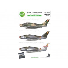 1/48 F-84F Thunderstreak Decal Part 1 - Belgian Air Force
