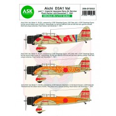 1/72 Aichi D3A1 Val Decal part 1 - Pearl Harbor Raid, 7. December 1941
