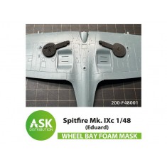 1/48 Spitfire Mk.IXc Foam Flexibel Wheel Bay Mask for Eduard kit