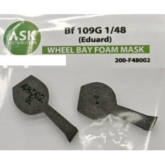 1/48 Bf 109G Foam Flexibel Wheel Bay Mask for Eduard kit