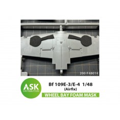 1/48 Bf 109E-3/E-4 FOAM Flexibel Wheel Bay Mask for Airfix kits