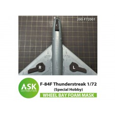 1/72 F-84F Thunderstreak Wheel Bay FOAM Flexibel mask for Special Hobby kits