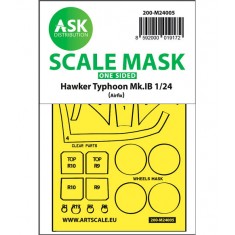 1/24 Hawker Typhoon Mk.IB One-sided Express Masks for Airfix kits