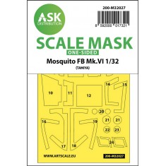 1/32 Mosquito FB Mk.VI One-sided Paint Maskings for Tamiya