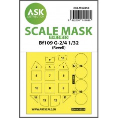 1/32 Messerschmitt Bf 109G-2/G-4 One-sided Express Masking for Revell kits