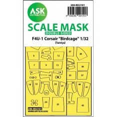 1/32 F4U-1 Corsair Birdcage Double-sided Express Fit Mask for Tamiya kits