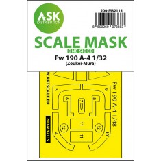 1/32 Fw 190A-4 One-sided Express-fit Mask for Zoukei-Mura