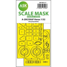 1/32 A-20G Raaf Havoc Double-Sided Express Fit Mask for HK Models