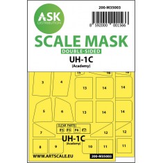1/35 UH-1C Double-sided Paint Masking for Academy