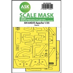 1/35 AH-64D/E Double-sided Masking with Inside White Rubber Masking for Takom kits