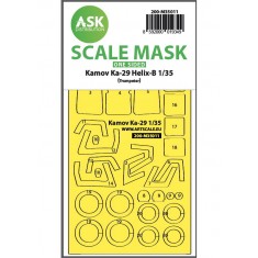 1/35 Kamov Ka-29 Helix-B one-sided painting Mask for Trumpeter kits