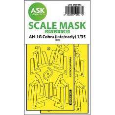 1/35 AH-1G Cobra (Early/Late) Double-Sided Express Fit Painting Mask for ICM