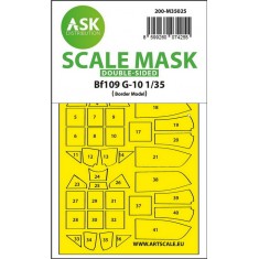 1/35 Messerschmitt Bf 109G-10 Double-Sided Painting Mask for Border Model