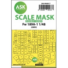 1/48 Focke Wulf Fw 189 Double-sided Paint Masking for Great Wall Hobby