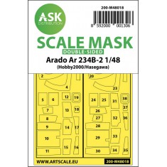 1/48 Arado Ar 234B-2 Double-sided Paint Masking for Hasegawa / Hobby2000
