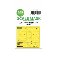 1/48 Yak-130 "Mitten" Double-sided Paint Masking for Zvezda kits