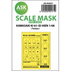 1/48 Kawasaki Ki-61-ID Hien One-sided Paint Masking for Tamiya kits