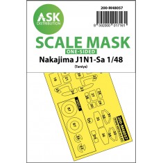 1/48 Nakajima J1N1-Sa One-sided Paint Masking for Tamiya kits