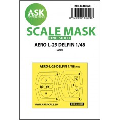 1/48 AERO L-29 DELFIN One-sided Paint Masking for AMK kits