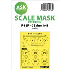 1/48 F-86F-40 Sabre One-sided Masking for Airfix kits