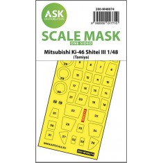 1/48 Mitsubishi Ki-46 Shitei III One-sided Masking for Tamiya kits