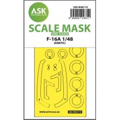 1/48 F-16A One-sided Express Masking (self-adhesive pre-cutted) for Kinetic