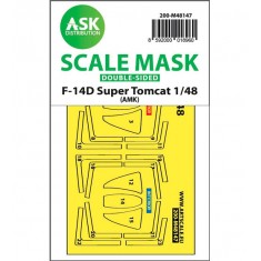 1/48 Grumman F-14D Super Tomcat Double-sided Express Fit Mask for AMK kits