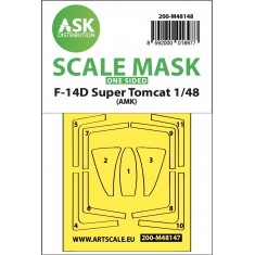 1/48 Grumman F-14D Super Tomcat One-sided Express Fit Mask for AMK kits