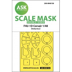 1/48 Vought F4U-1D Corsair Double-sided Express Mask for HobbyBoss kits