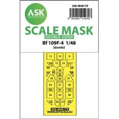 1/48 Messerschmitt Bf 109F Double-Sided Express Mask for Eduard