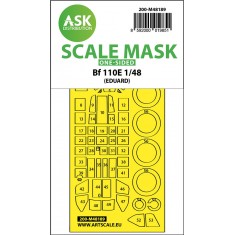 1/48 Messerschmitt Bf 110E One-Sided Express Fit Mask for Eduard