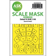 1/48 Siebel Si 204E One-Sided Realy Fit & Self Adhesive Express Mask for Special Hobby