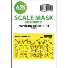 1/48 Hawker Hurricane Mk.IIc Double-sided Express fit Mask for Italeri